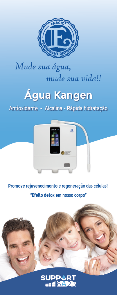 Banner Roll Up personalizado FAMÍLIA Mude sua água, mude sua vida (Vendido sob consulta)_BR