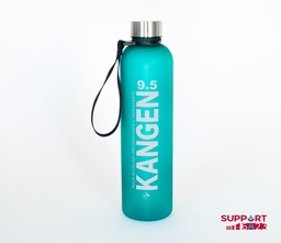 KANGEN pH 9.5 matte tritan green bottle with silver cap.