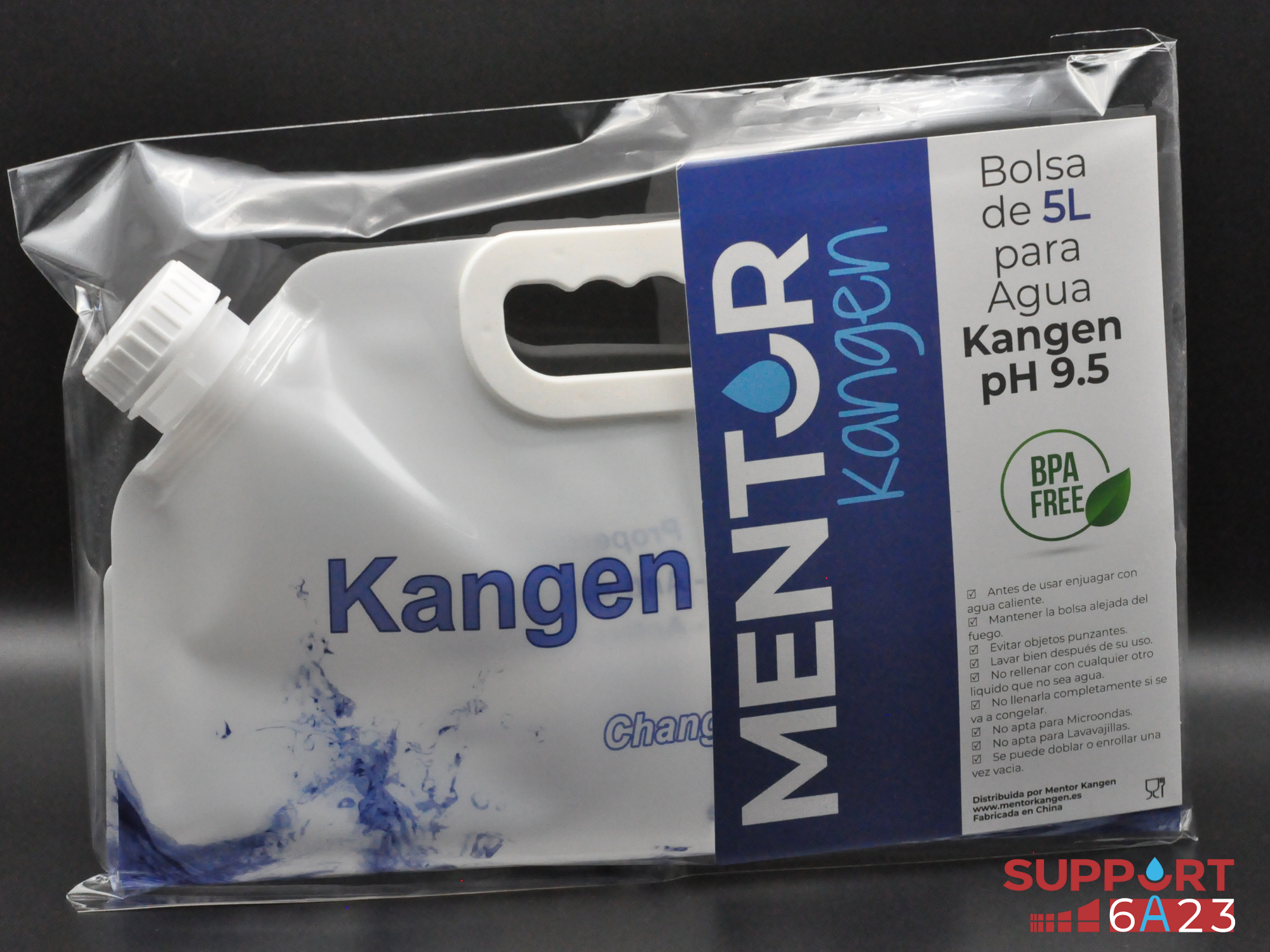 Bolsa de Agua 5L Personalizada KANGEN Color blanco