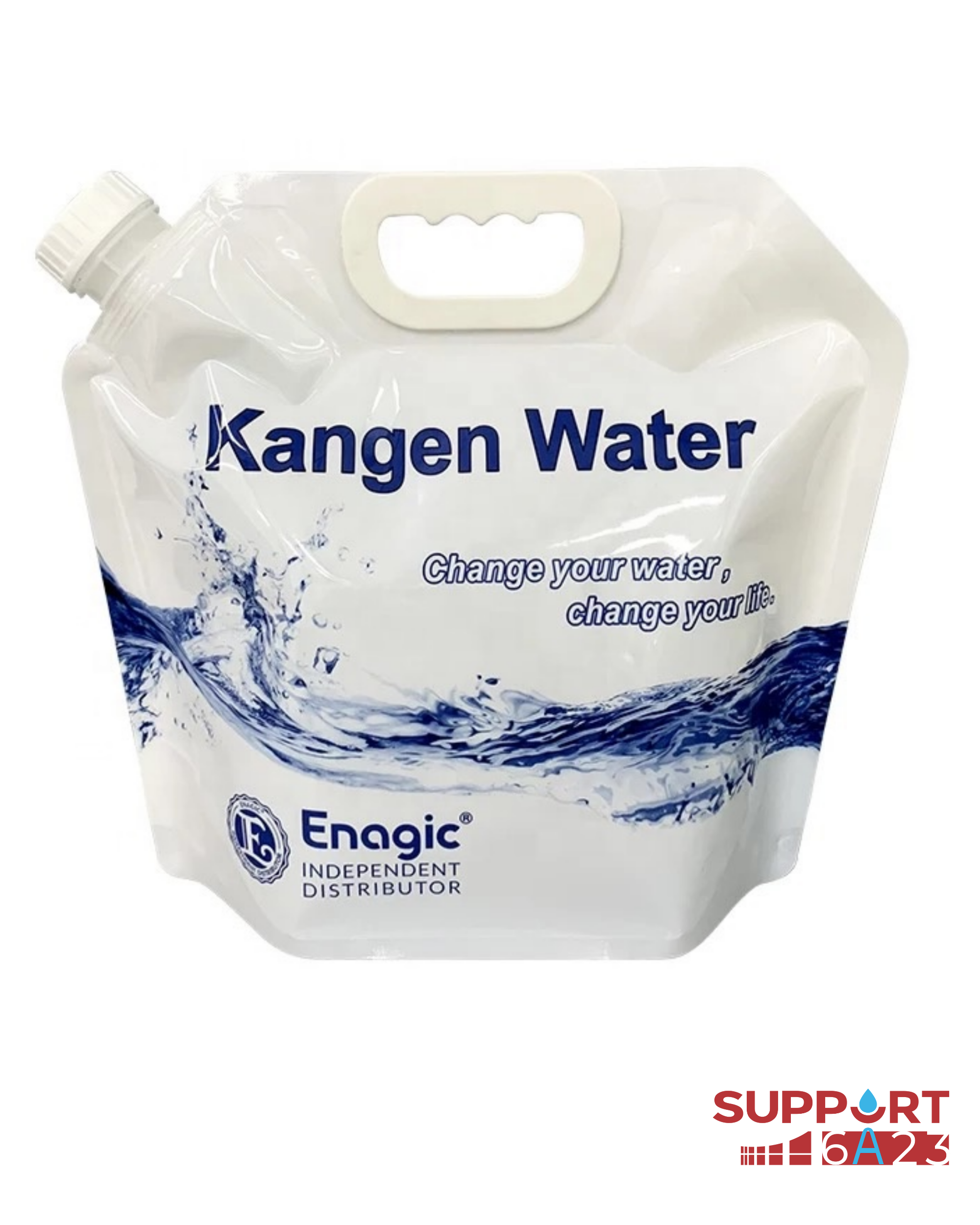 Bolsa de Agua 5L Personalizada KANGEN Color blanco