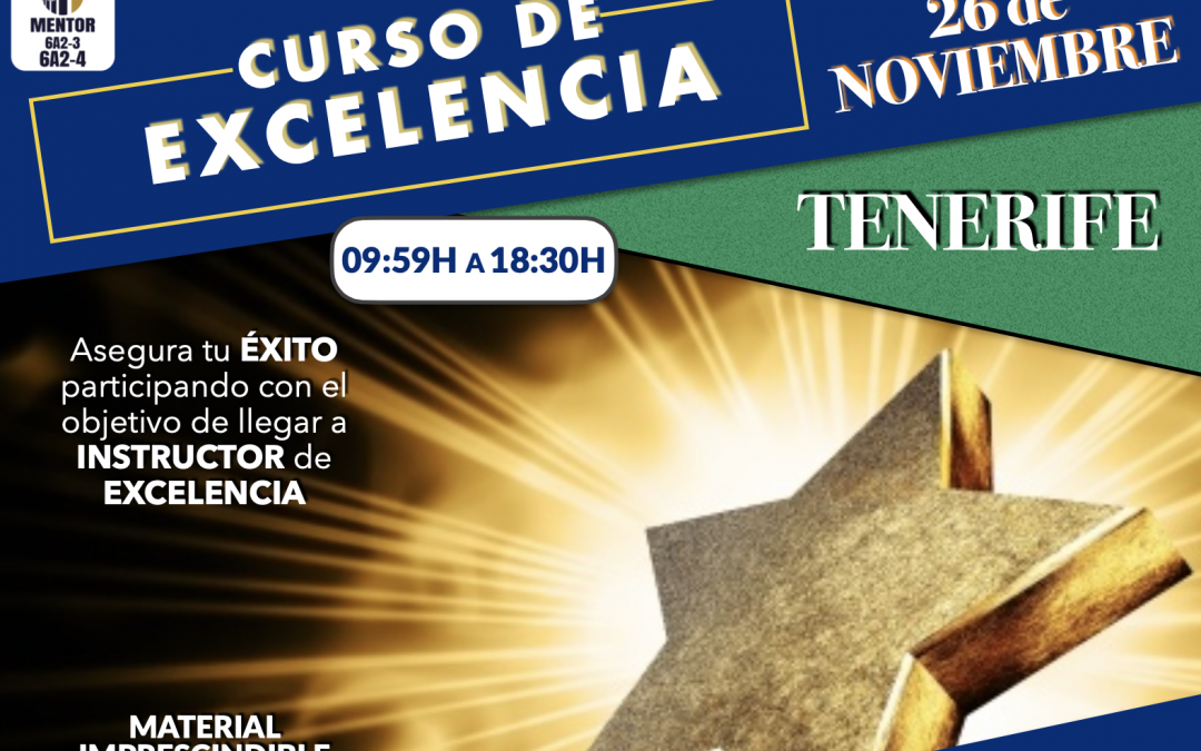 TENERIFE  – CURSO DE EXCELENCIA – Sábado 26 de Noviembre