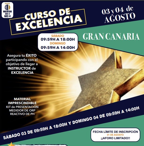 GRAN CANARIA– CURSO DE EXCELENCIA – SÁBADO Y DOMINGO 03 Y 04 DE AGOSTO